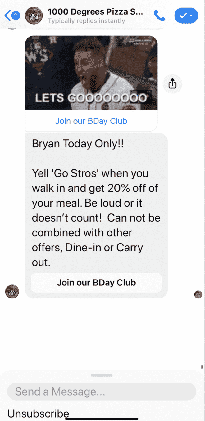 Messenger Chat Examples Chatbot Messenger Examples - 10X Interactive